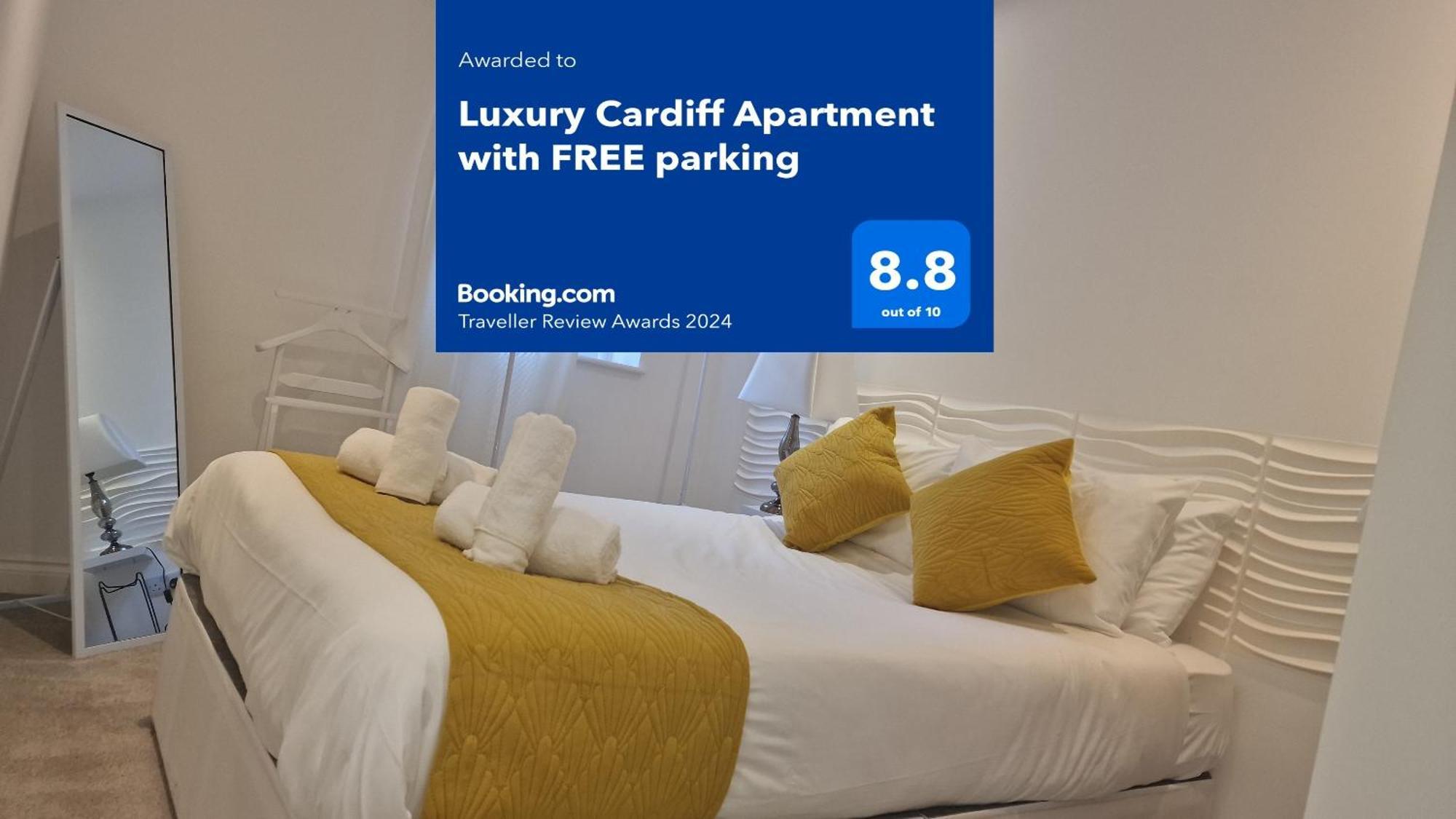 Luxury Cardiff Apartment With Free Parking, Free High-Speed Internet, Fully Equipped Kitchen 外观 照片